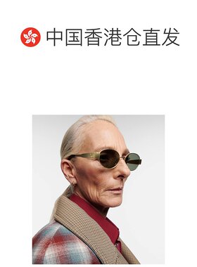 1h可退 香港直邮Celine 思琳 女士 Triomphe 01 金属椭圆形太阳眼