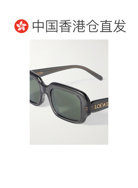 1h可退 香港直邮LOEWE 罗意威 男士 矩形框醋纤太阳眼镜 LW40158I