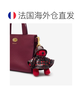 自营欧洲直邮Burberry博柏利 Thomas Bear系列女士英雄花红羊毛格