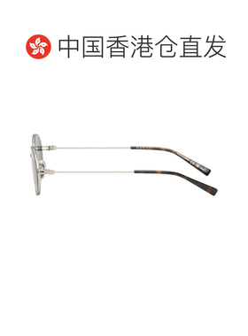 1h可退 香港直邮Gucci 古驰 男士 灰色 & 银色 GG Logo Tiny 太阳