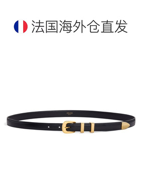 欧洲直邮Celine思琳女士腰带WESTERN中号牛皮革配饰