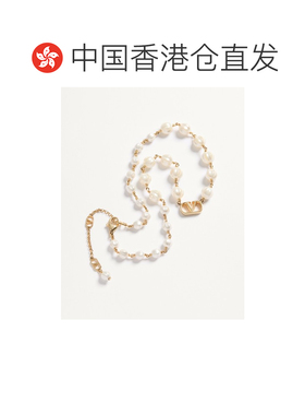 香港直邮VALENTINO 女士项链 WJ0CC9UXMR5G CO 白色 徽标项链