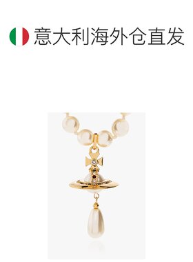 欧洲直邮vivienne westwood 女士 项链水晶珍珠吊坠