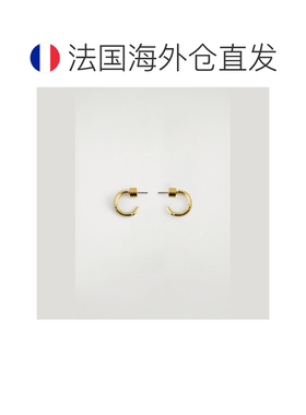 欧洲直邮自营COS 女士金色黄铜叠层小耳圈耳环耳饰配饰首饰