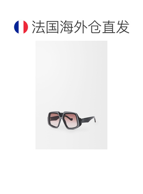自营1h可退 欧洲直邮Loewe罗意威 女士亮黑色醋酸纤维面罩款太阳