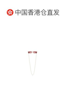 1h可退 香港直邮Gucci 古驰 女士 矩形太阳镜 GG1600S pink粉色