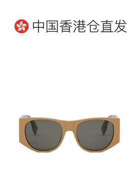 1h可退 香港直邮Fendi 芬迪 女士 Eyewear 橢圓形鏡框太陽眼鏡 FE