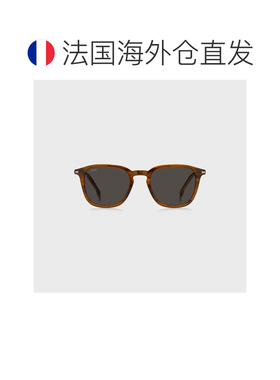 自营欧洲直邮Hugo Boss 男士棕色醋酸纤维条纹太阳镜