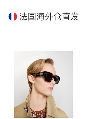 欧洲直邮BURBERRY 25秋冬 40849541 女士 太阳眼镜 马术骑士徽标
