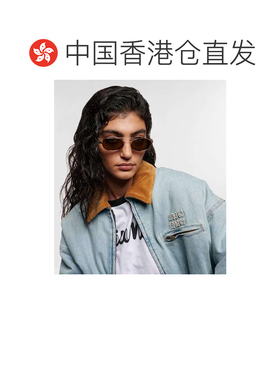 1h可退 香港直邮Miu Miu 缪缪 女士 徽标椭圆形太阳眼镜