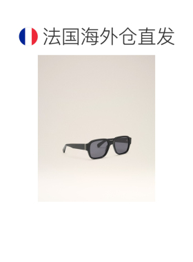 自营欧洲直邮AMI 黑色醋酸纤维太阳镜