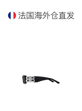 自营欧洲直邮Balenciaga巴黎世家 Dynasty女士黑色矩形太阳眼镜