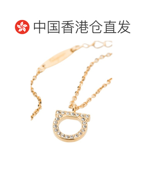 香港直邮Salvatore Ferragamo 菲拉格慕 女士 L 环扣水晶项链 760