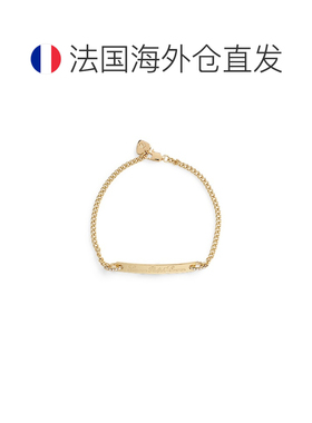 自营欧洲直邮Ralph Lauren拉夫劳伦 女士金色镀金logo条形手链