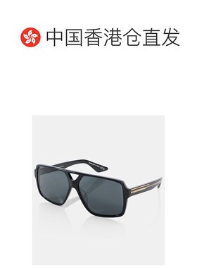 1h可退 香港直邮KHAITE 女士 飞行员太阳眼镜 black黑色 舒适时尚