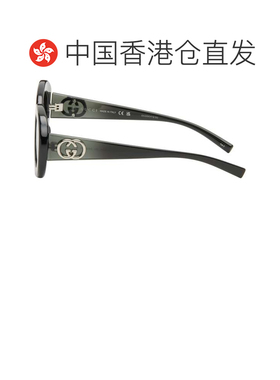 香港直邮Gucci 古驰 女士 黑色太阳镜 GG2026S001BLACKBLACKGREY