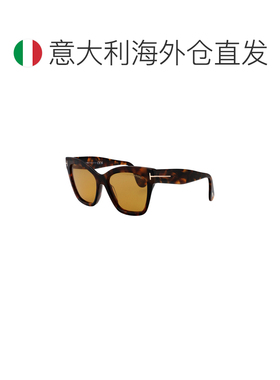 1h可退 欧洲直邮TOM FORD 女士太阳镜 FT121752E SS2026 黄色 ELV