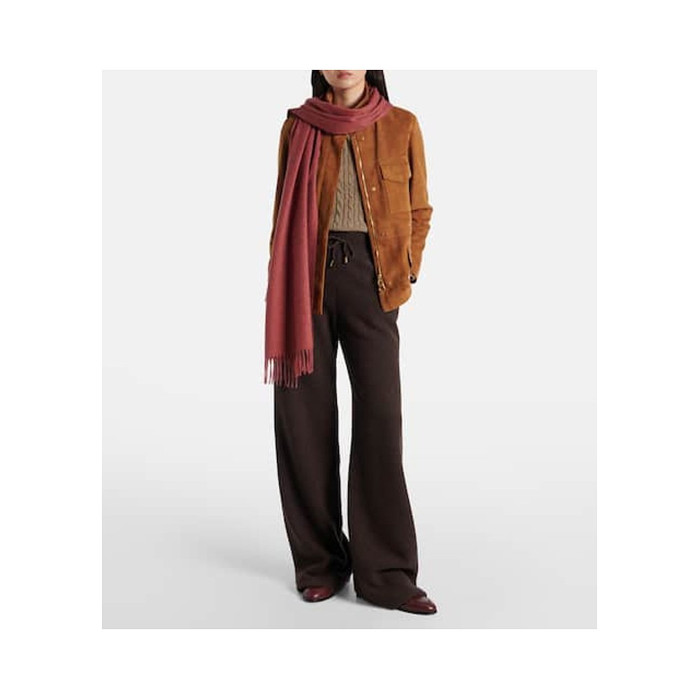 香港直邮Loro Piana 诺悠翩雅 女士 Grande Unita 羊绒围巾 - 图0