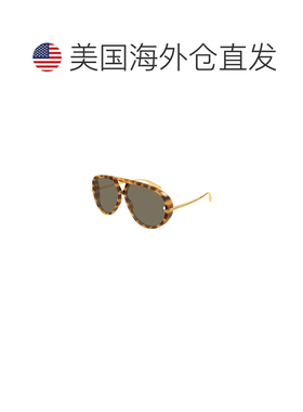 1h可退美国直邮Bottega Veneta 葆蝶家 女士 飞行员醋纤太阳眼镜