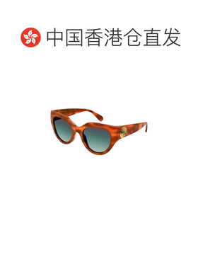 香港直邮GUCCI 女士眼镜 GG1408S004 SS2025 棕色 支付后1h可退