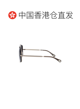 1h可退 香港直邮Chloe 蔻依 女士 SILVER-SILVER-GREY 金属太阳眼