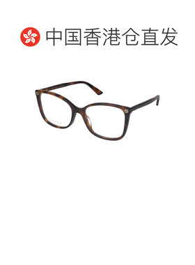 1h可退 香港直邮GUCCI 女士眼镜 GG0026O002 SS2025 黑色 Gucci G