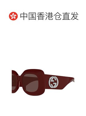香港直邮Gucci 古驰 女士 几何框太阳镜 GG1695S brown棕色 舒适