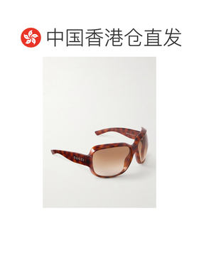 香港直邮Gucci 古驰 女士 方形框龟甲色醋纤太阳眼镜 GG2176S