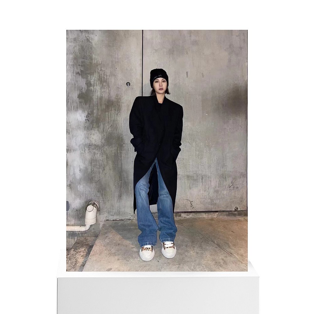 香港直邮RICK OWENSRick Owens Tatlin 男款黑色翻领大衣  RR01C4 - 图3