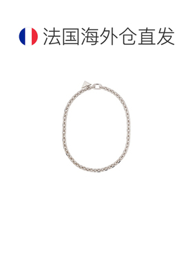 自营欧洲直邮PRADA普拉达 Jewels男士银色链条项链