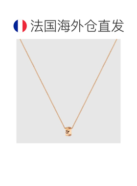 自营欧洲直邮Gucci古驰女士18k玫瑰金18k 图标 GG图案项链新款