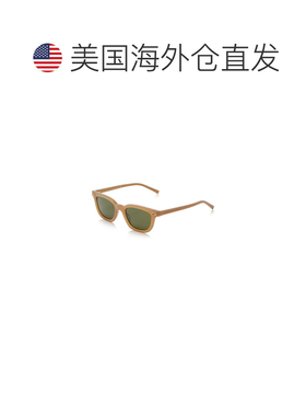 1h可退 香港直邮Gucci 古驰 女士 矩形框醋纤太阳眼镜 brown棕色