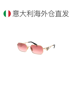 1h可退 香港直邮PRADA 女士太阳镜 0PRA51S5AK40C AW2025 金色 0P