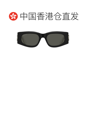 香港直邮Gucci 古驰 女士 几何框太阳镜 GG1664S black黑色 舒适