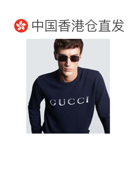 1h可退 香港直邮Gucci 古驰 男士 马衔扣矩形太阳眼镜 metal金属