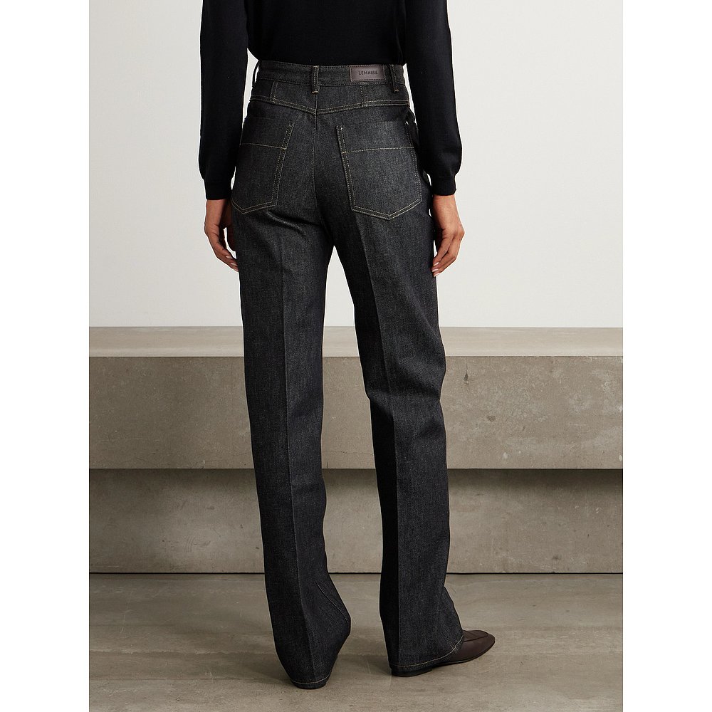 1h可退 香港直邮Lemaire 女士 高腰直筒有机牛仔裤 PA1229LD1061 - 图2