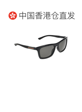 1h可退 香港直邮Gucci 古驰 男士 几何框太阳镜 GG1735S black黑