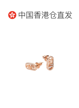 香港直邮FENDI 女士耳饰 8AH320A44GF15IG SS2026 金色 O'Lock 耳