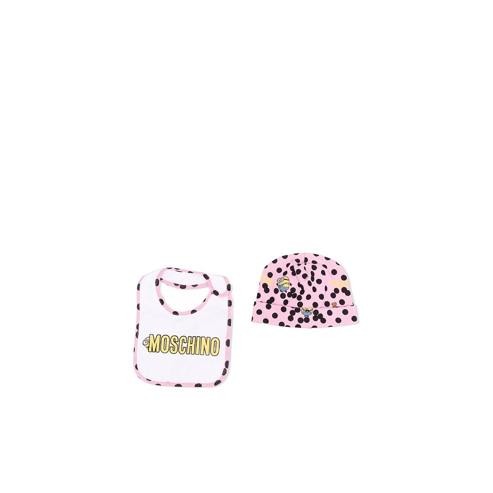 香港直邮Moschino 徽标帽子围兜两件装 MNY03ELBBA084584 - 图2