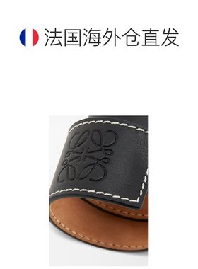 自营1h可退 欧洲直邮LOEWE/罗意威 女士黑色小牛皮手链新款手镯