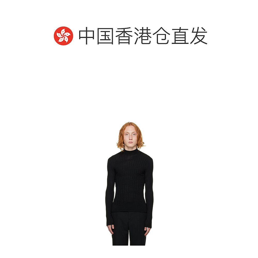 香港直邮Dion Lee SKIVVY卷边高领针织衫 C7104F22 - 图1