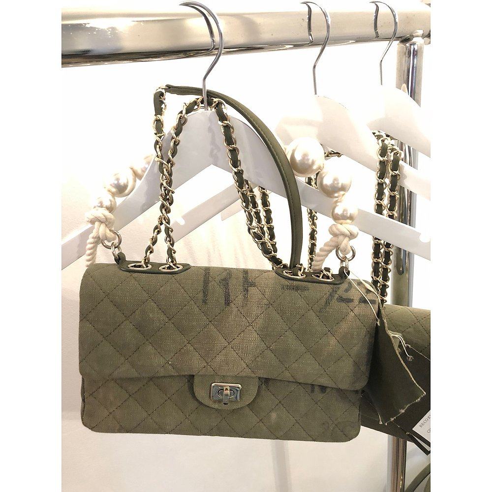 香港直邮军chanel cf珍珠包布 天猫国际探物欧洲女士包袋