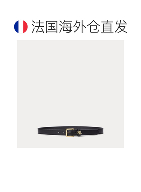 自营欧洲直邮RalphLauren拉夫劳伦 Lauren皮革标志细腰带情人节礼