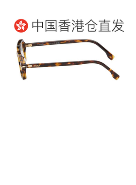 1h可退 香港直邮Fendi 芬迪 女士 棕色 Selleria Blue Light 眼镜