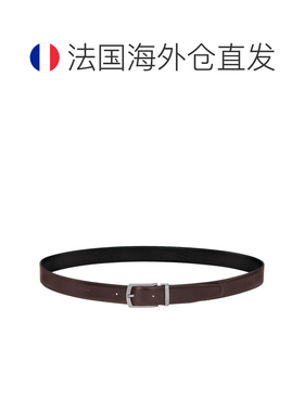 自营 Longchamp/珑骧 男士黑色皮革腰带【付后1h可退】皮带