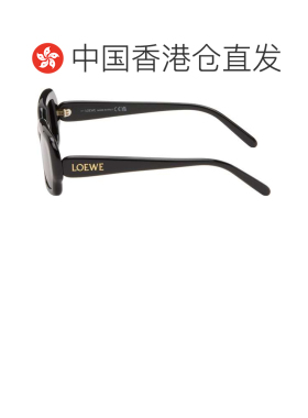 1h可退 香港直邮LOEWE 罗意威 男士 黑色 Rectangular Slim 太阳