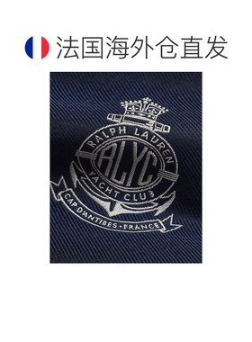 自营欧洲直邮Ralph Lauren拉夫劳伦 男士海军蓝真丝徽章领带