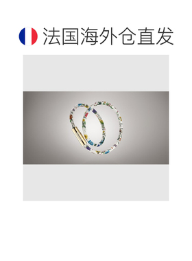 自营欧洲直邮GUCCI古驰 女士白色皮革双层手镯