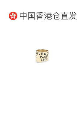 香港直邮GIVENCHY 女士戒指 BF30LKF003966 CO 金色 徽标戒指