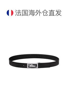 自营 Longchamp/珑骧 男士黑色皮革腰带【付后1h可退】皮带